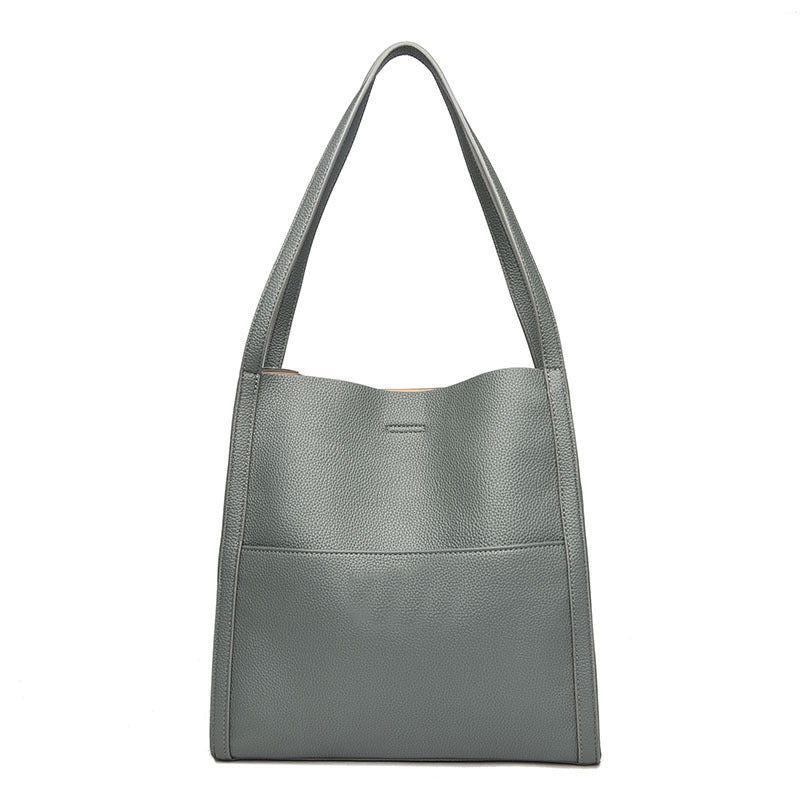 A simple solid color shoulder bag