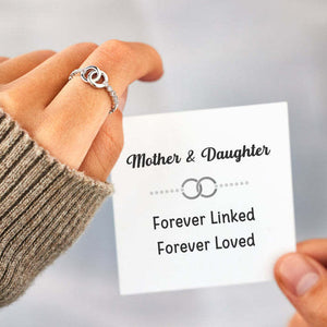 Mother and Daughter Forever Linked Ring