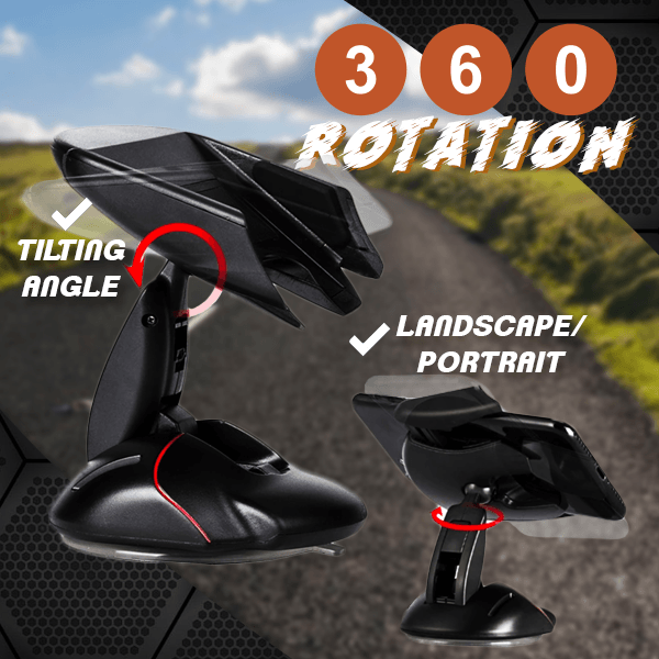 360° adjustable car phone mount