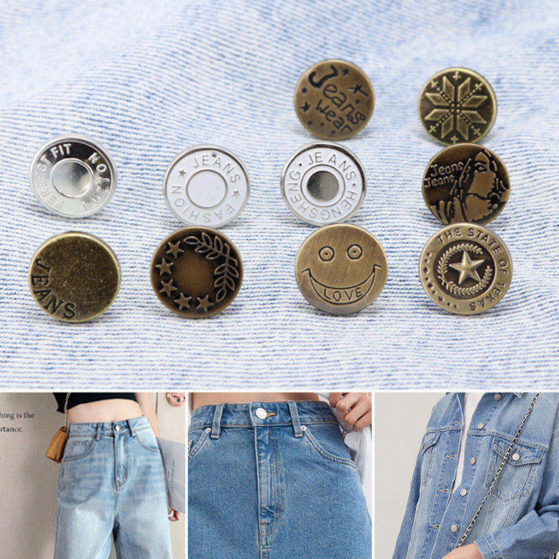 Detachable metal buttons 