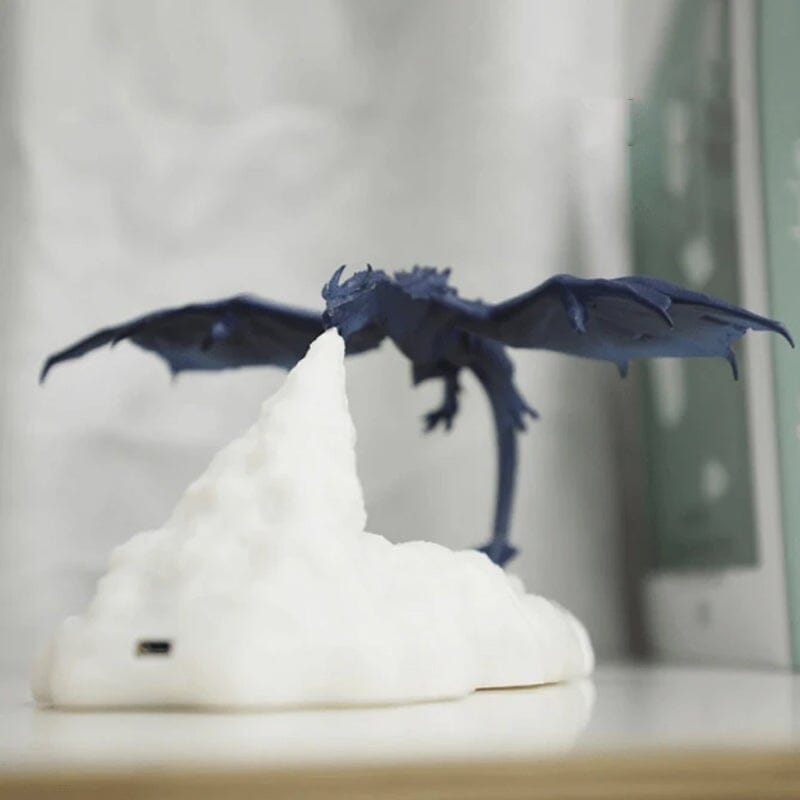 LED night lamp in the shape of a three-dimensional dragon