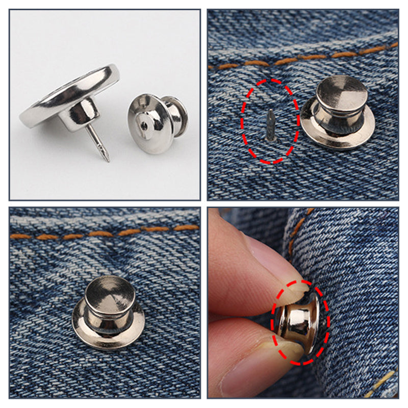 Detachable metal buttons 