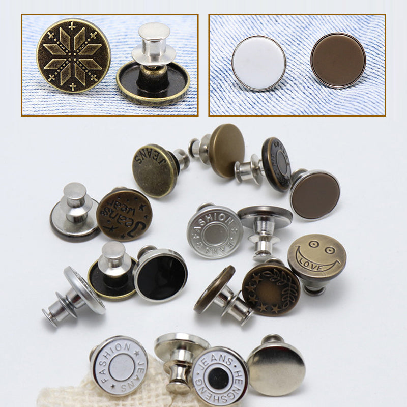 Detachable metal buttons 