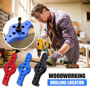 Locating drilling for wood processing