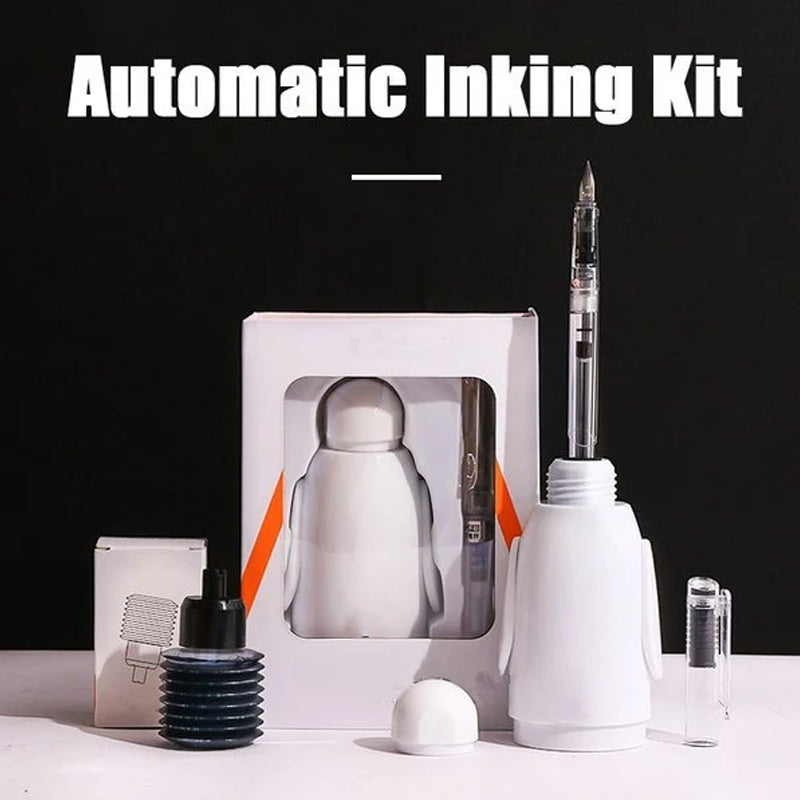 Automatic pen with refillable ink 
