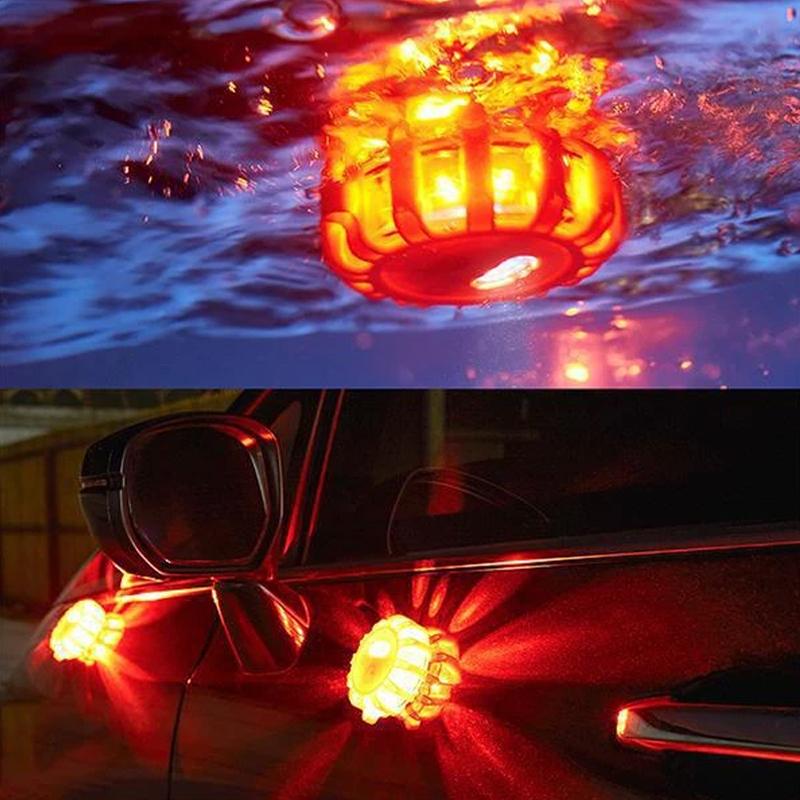 Magnetic car warning light