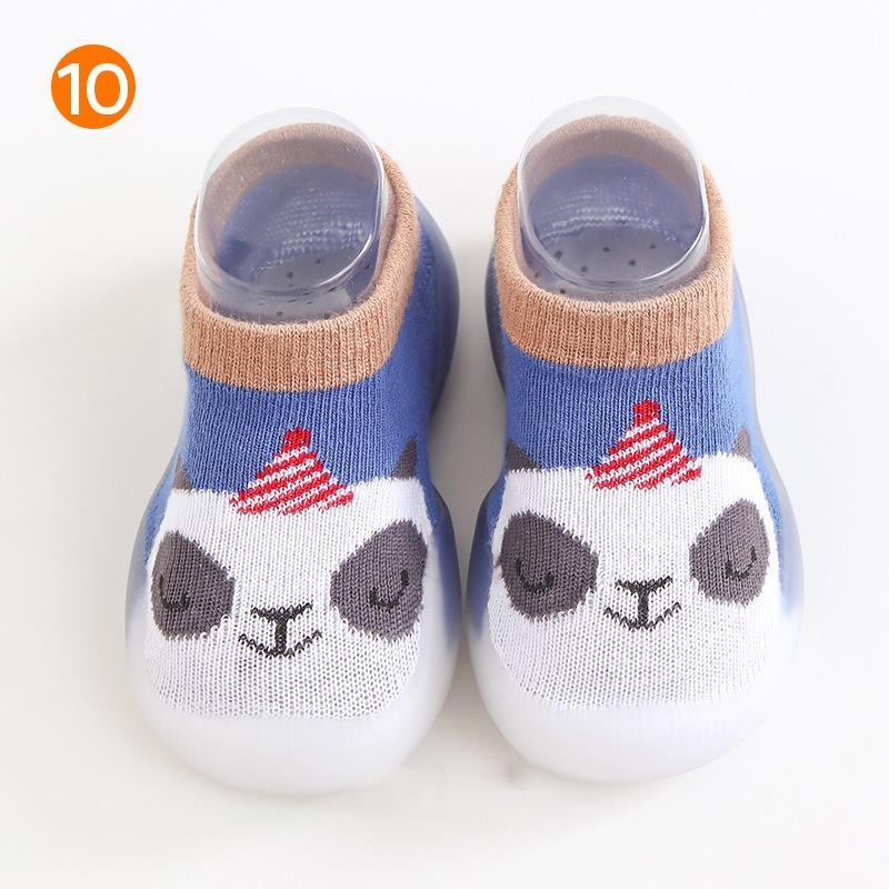 Baby anti-slip slippers with animal patterns