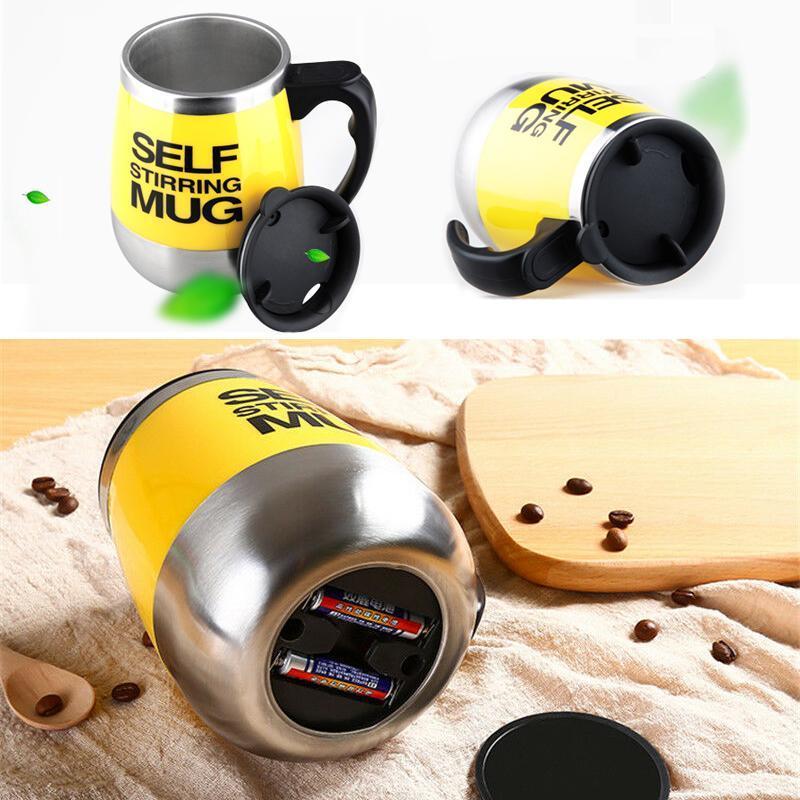 Magnetic mixing cup with stainless steel upgrade