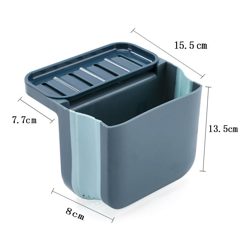 Collapsible drain basket for kitchen sink