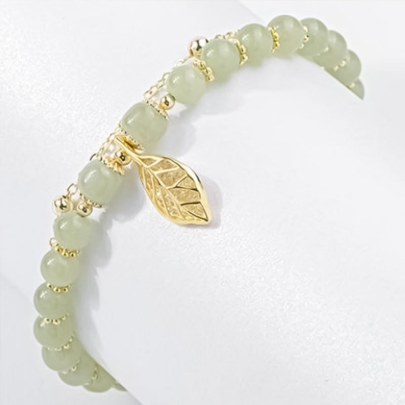 Gold leaf bracelet 