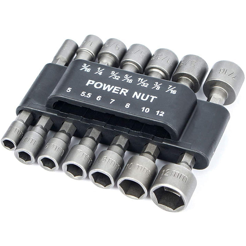 14 units power nuts in a hex handle