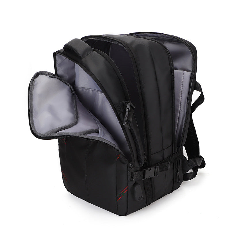 Waterproof computer backpack with USB charging port