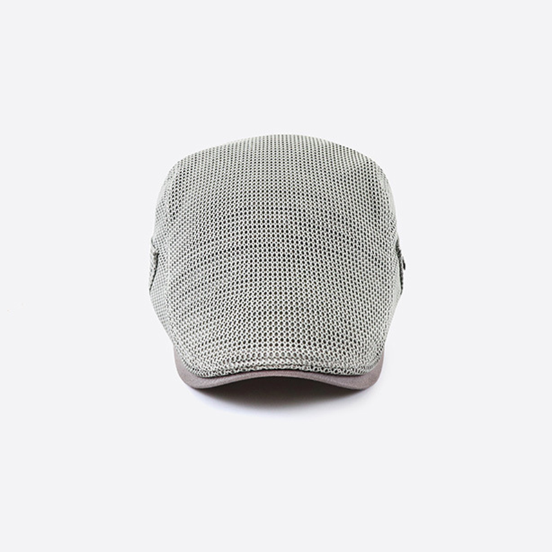 Newsboy summer mesh flat cap for men