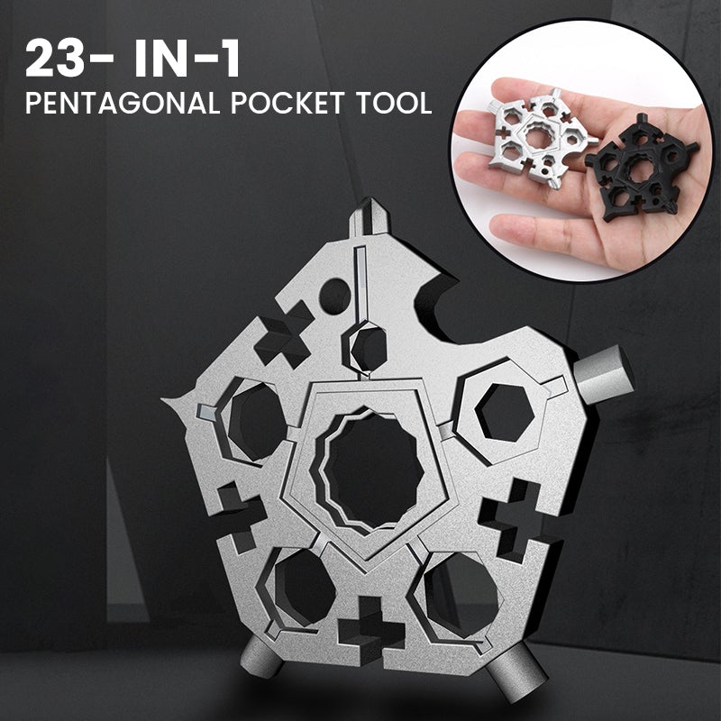 23-in-1 pentagonal pocket tool