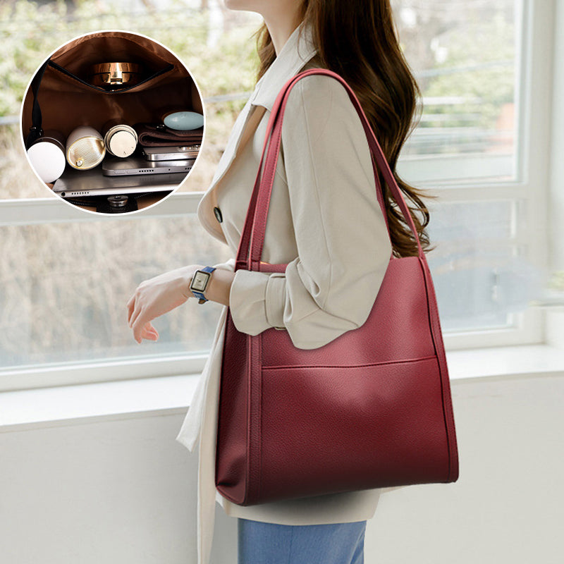 A simple solid color shoulder bag