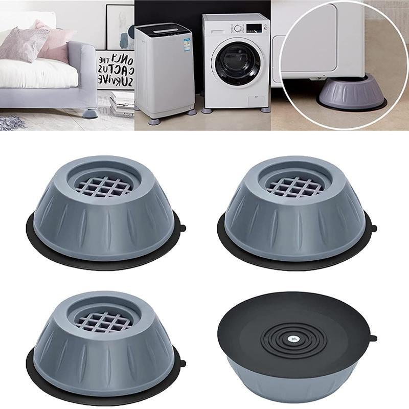 4 anti-noise support units in the washing machine