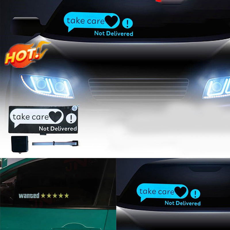 Glowing stickers for the car