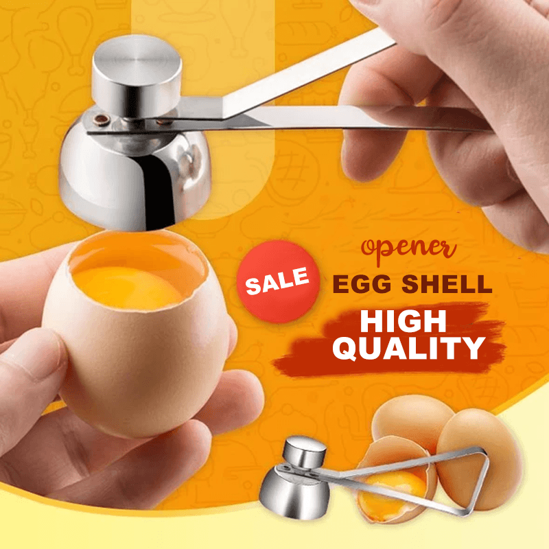 Stainless steel egg opener 