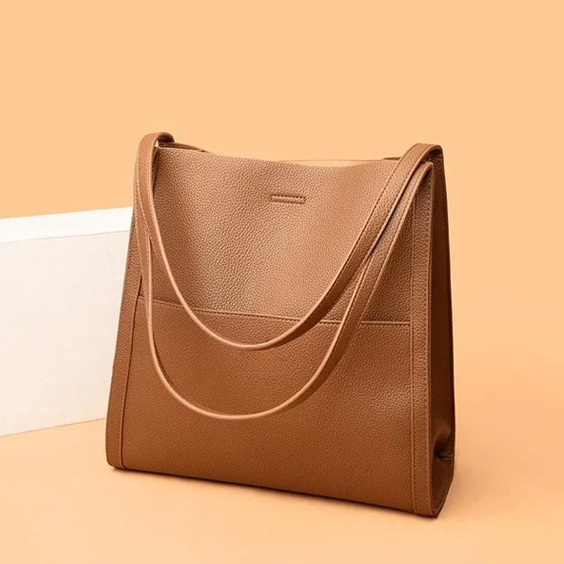 A simple solid color shoulder bag