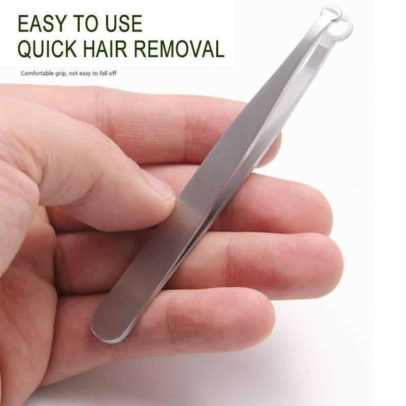 Universal tweezers for trimming nose hair