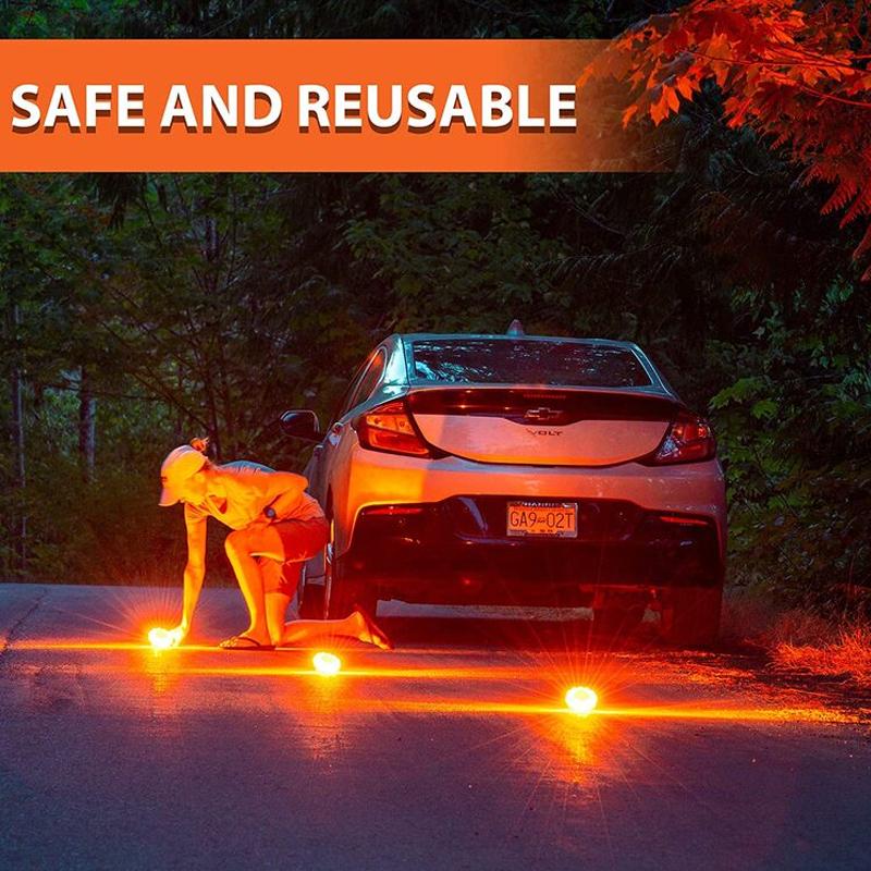 Magnetic car warning light