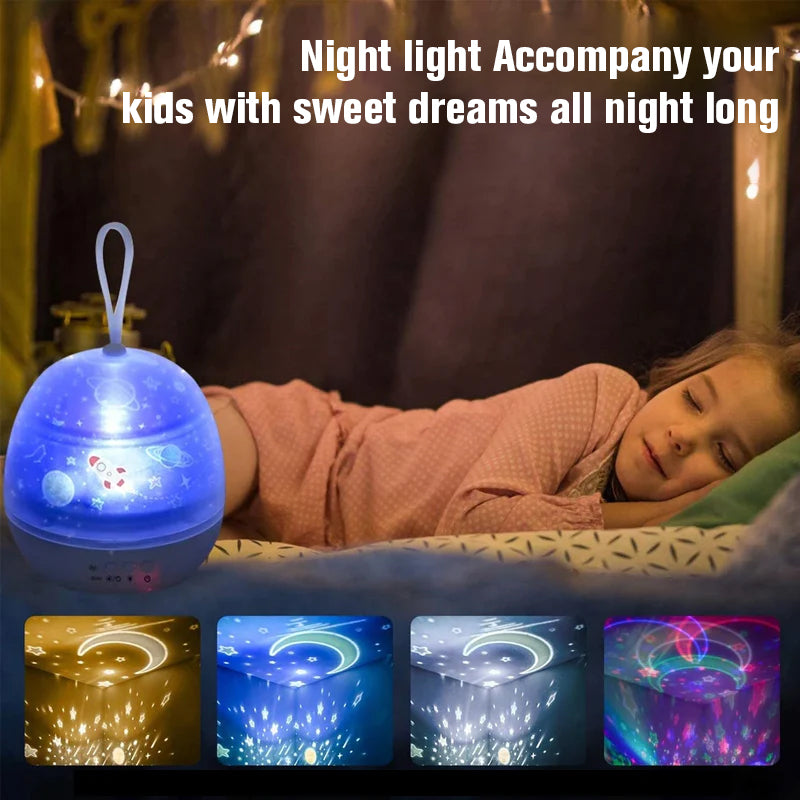 Night lamp star projector
