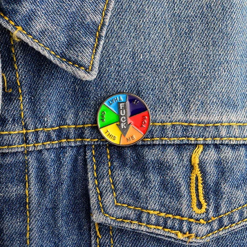 Fun pin badge