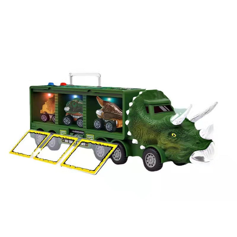 A musical dinosaur transporter 