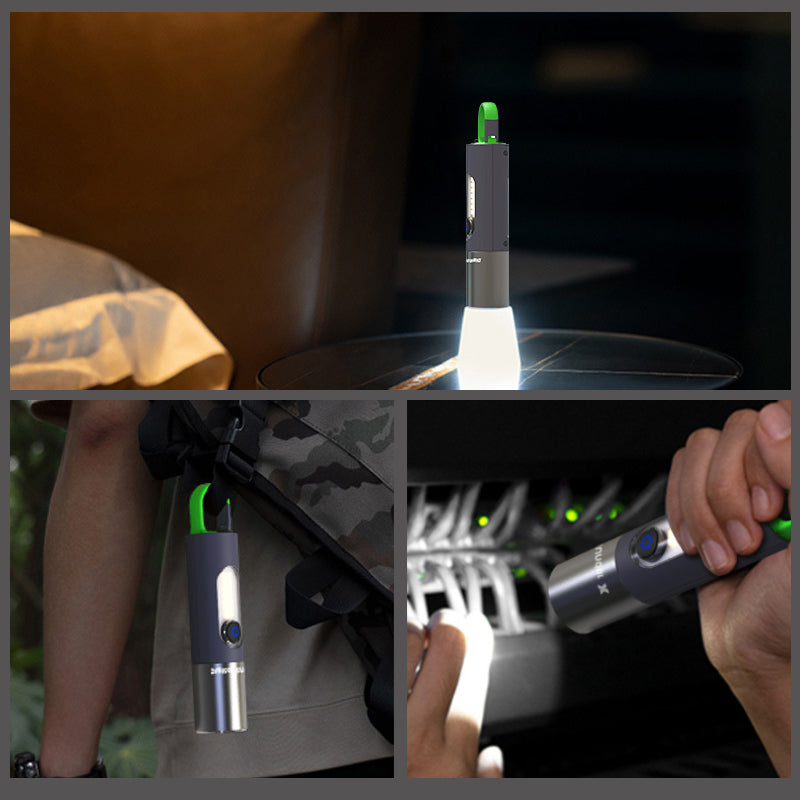 Zoomable LED flashlight