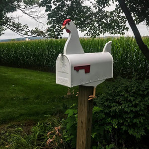 Mailbox in the shape of farm animals
