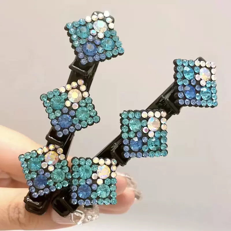 Colorful crystal rhinestone hairpins
