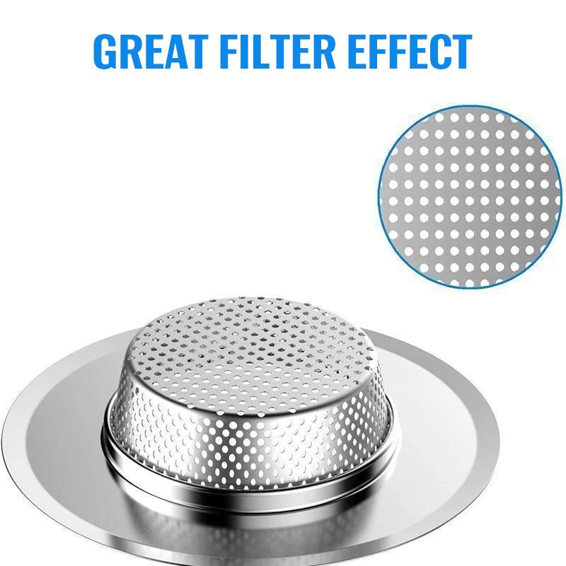 Stainless steel kitchen sink filters (3 pieces)