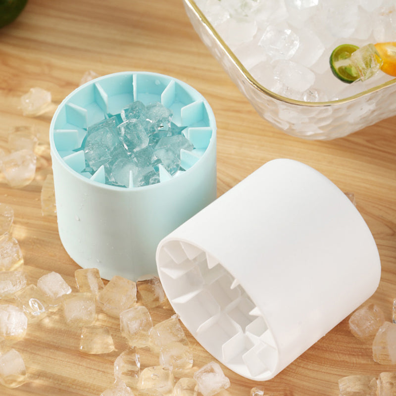 Cup for making ice cubes from silicone 