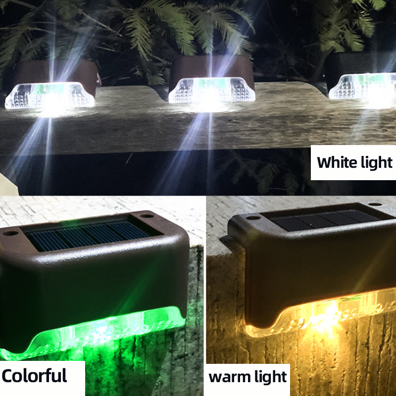 Solar powered outdoor stair light 