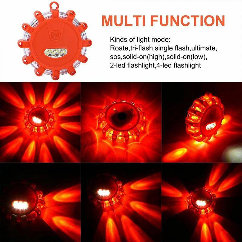 Magnetic car warning light