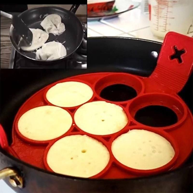 Silicone non-stick pancake mold