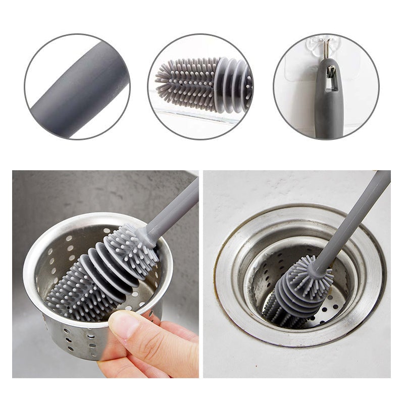 Bottle cleaning brush and cup brush