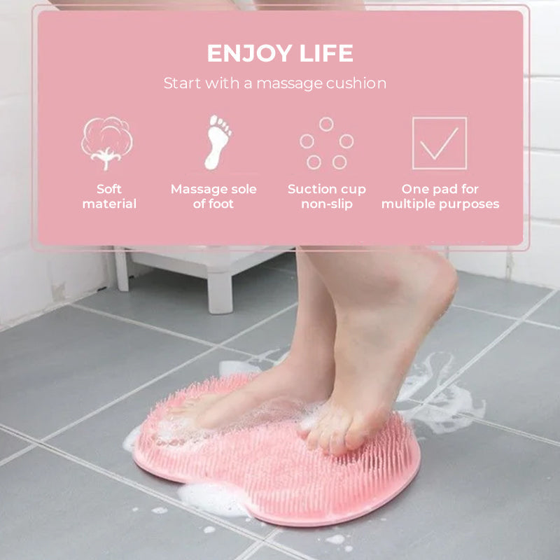 Foot massage mat for the shower 