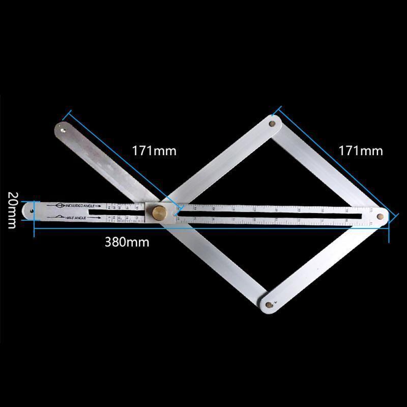 Protractor made of stainless steel 