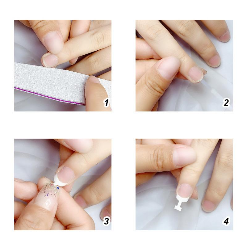 Nail tips for French manicure (100 units) 