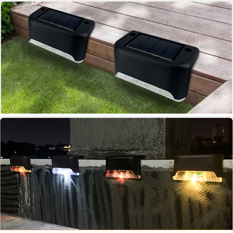 Solar powered outdoor stair light 