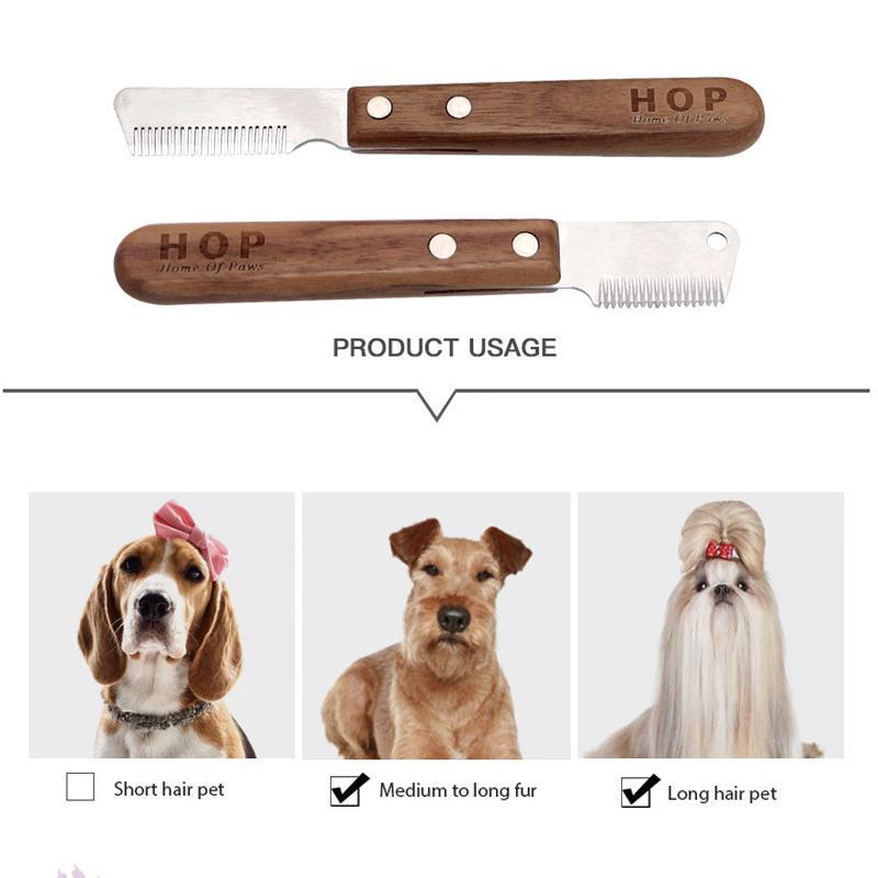 Pet hair removal comb 