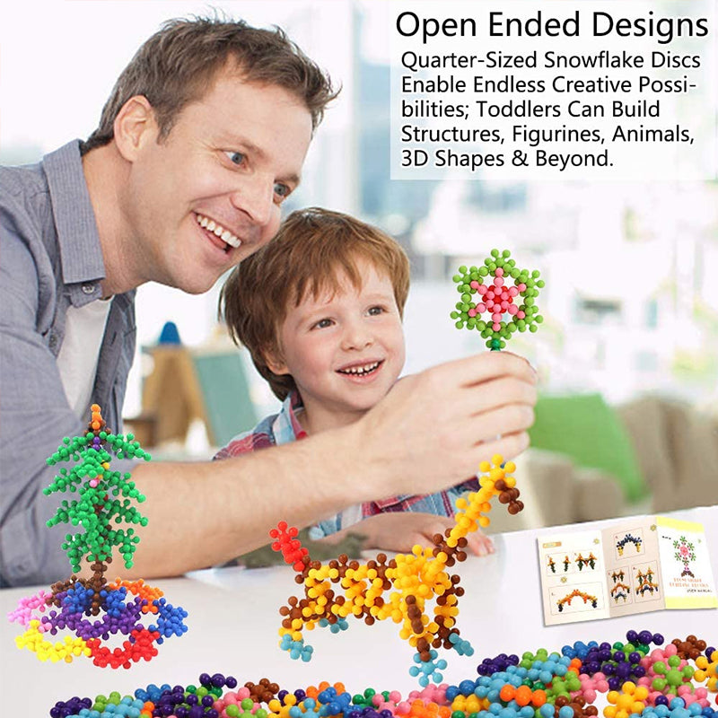 Interlocking solid plastic building blocks