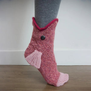 Live wool knitted socks
