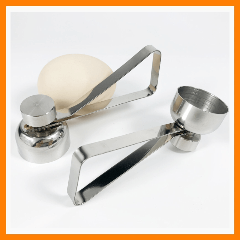 Stainless steel egg opener 