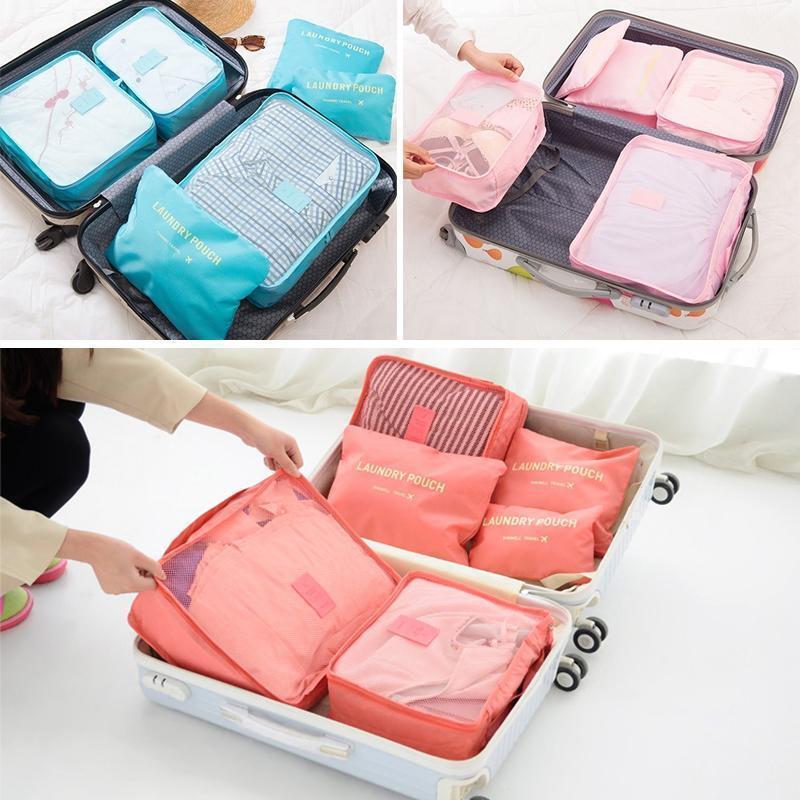 6 mobile packing cubes for luggage 