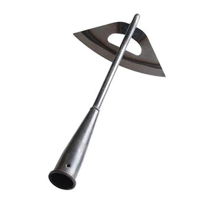 Hardened steel hollow hoe 