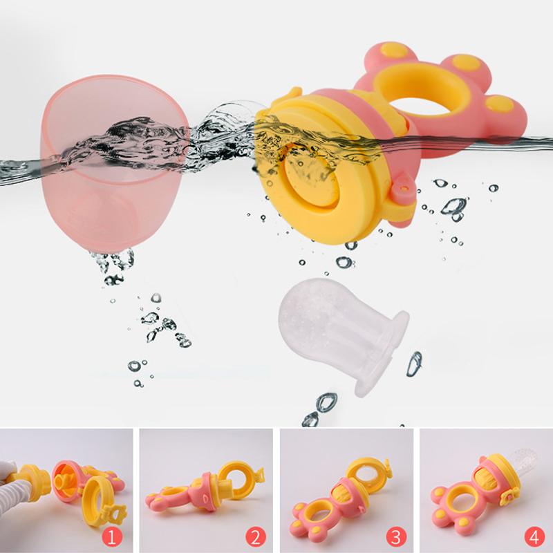 Silicone baby food feeder