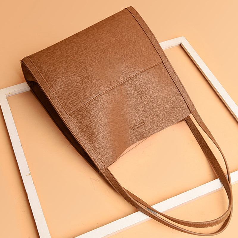 A simple solid color shoulder bag