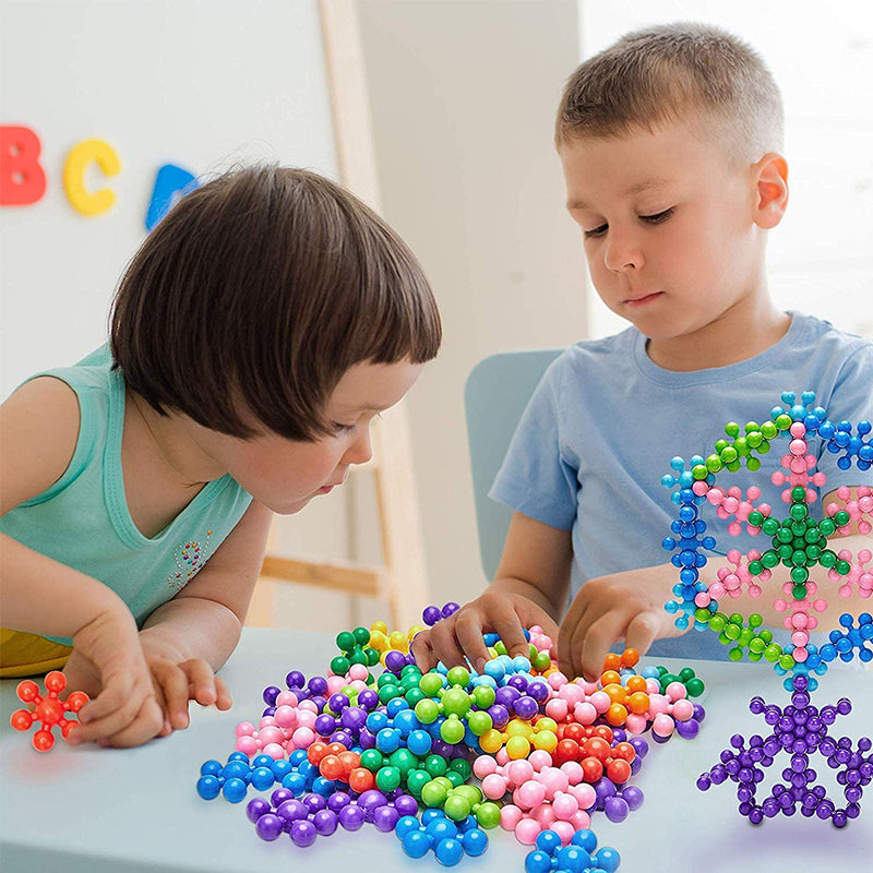 Interlocking solid plastic building blocks